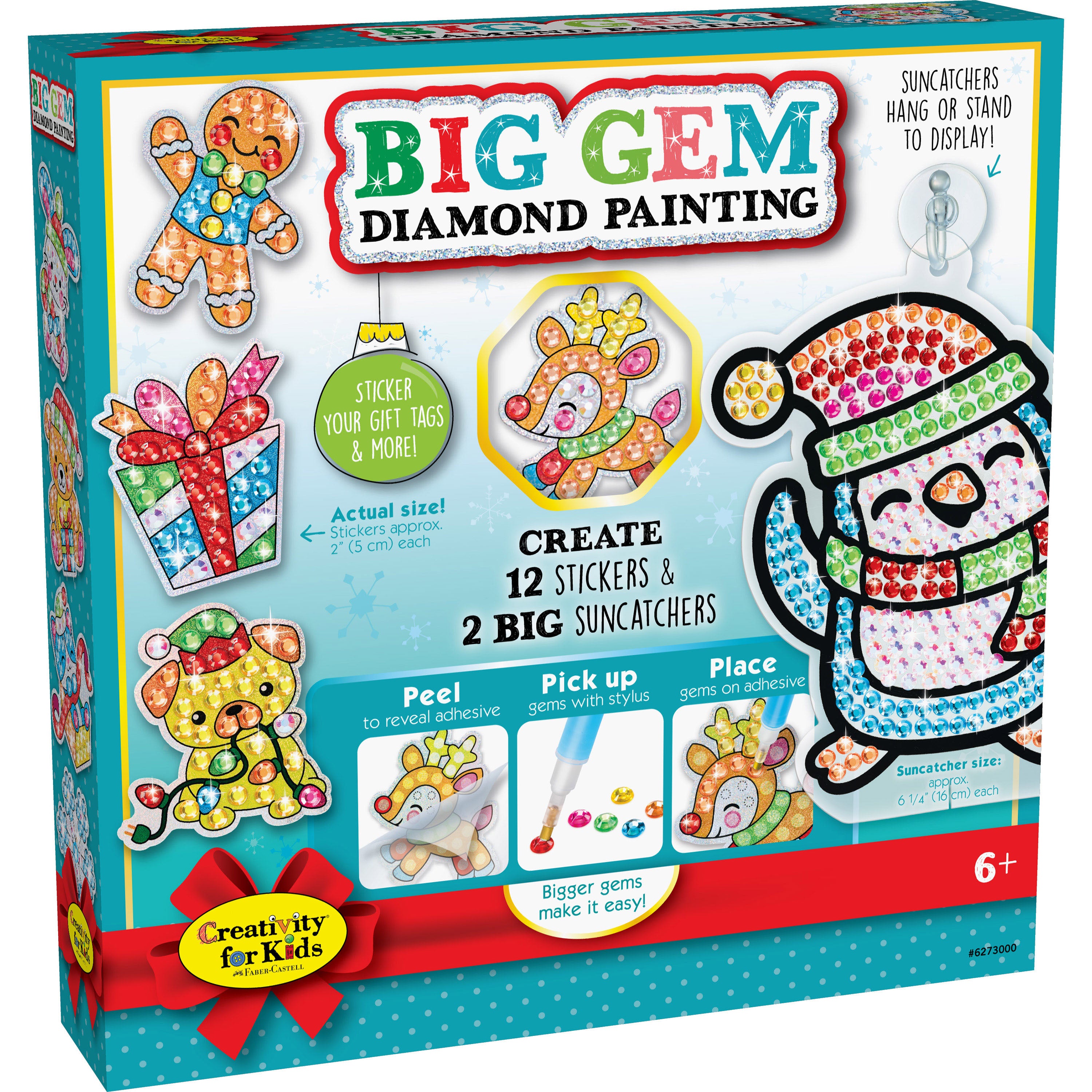 Kids Club Online: Make Your Own Big Gem Diamond Painted Valentines
